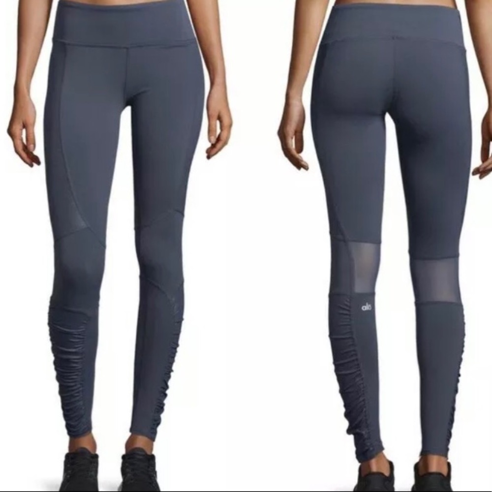 ALO Yoga Runway Ruched Mesh Panel Performance